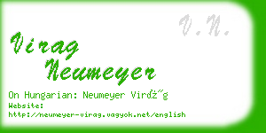 virag neumeyer business card